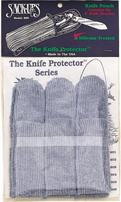 Sack Ups Knife Protection Pouches - Assorted Sizes - Holds 6 Knives - Model 803