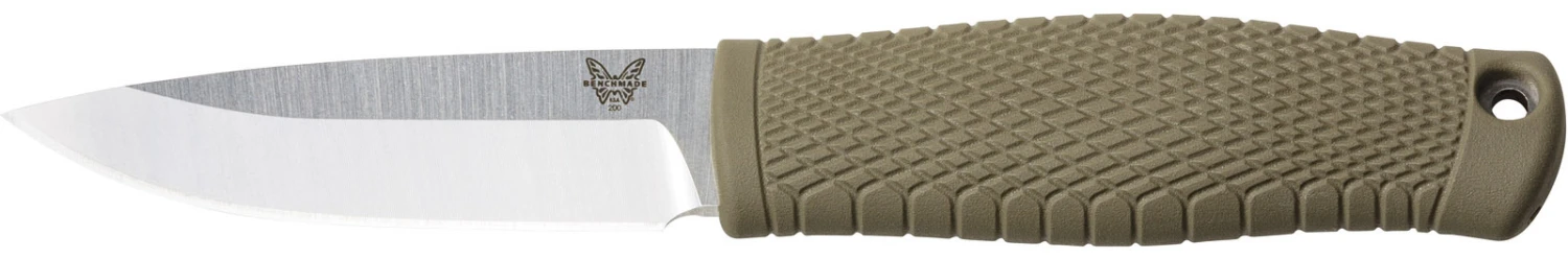Benchmade Puukko Outdoor Adventure Fixed Blade Knife, Leather Sheath - 200