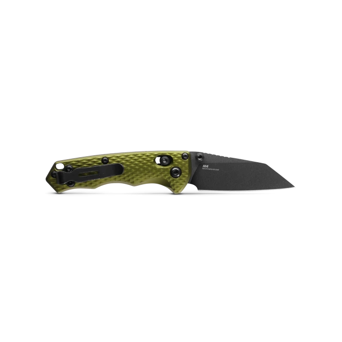 Benchmade Full Immunity Black CPM-M4 Steel Woodland Green Aluminium Handle Folder Knife - 290BK-2 - Image 4