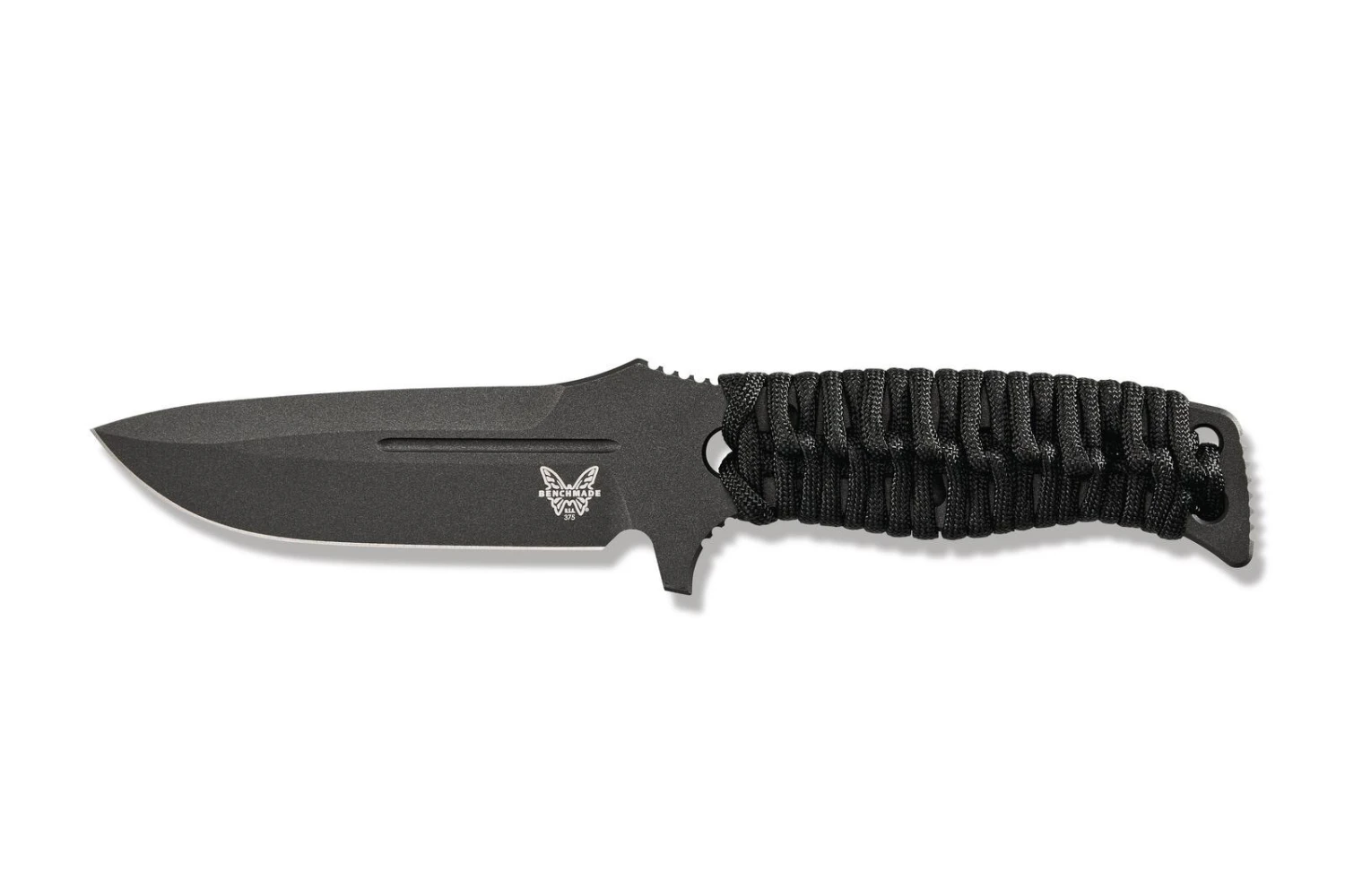 Benchmade ADAMAS CPM-CruWear® Steel Black Fixed Blade Knife, PIM Sheath - 375BK-1 - Image 3