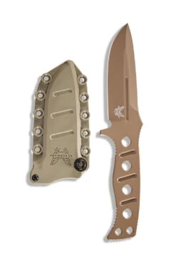 Benchmade ADAMAS CPM-CruWear® Steel Flat Earth Fixed Blade Knife, PIM Sheath - 375FE-1