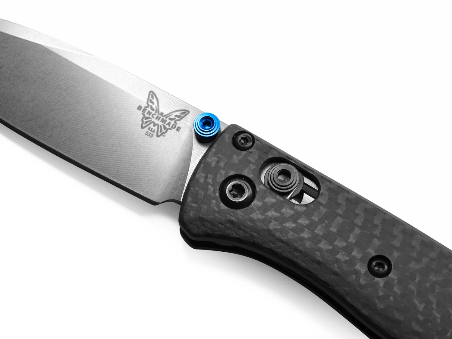 Benchmade Mini Bugout CPMS90V Steel Carbon Fibre Handle Folder Knife - 533-3 - Image 2