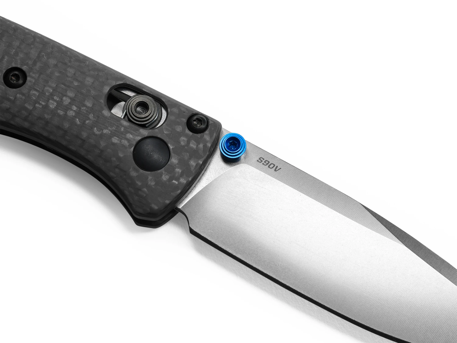 Benchmade Mini Bugout CPMS90V Steel Carbon Fibre Handle Folder Knife - 533-3 - Image 3