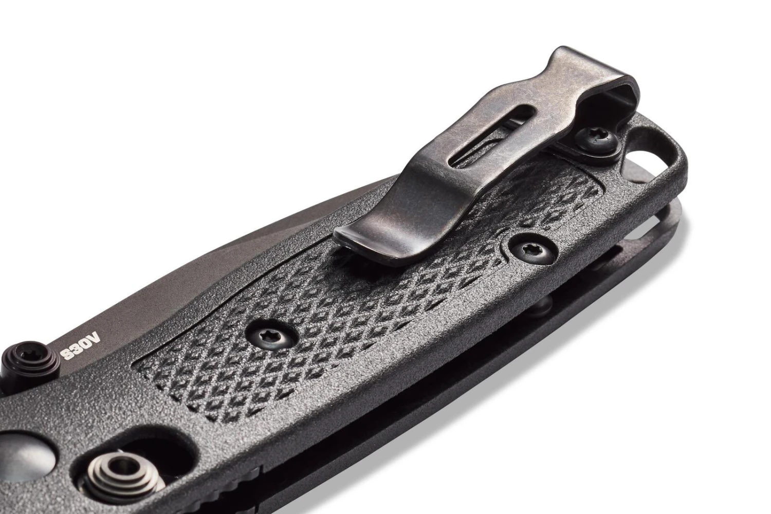 Benchmade Mini Bugout Black CPM30V Steel Black Handle Folder Knife - 533BK-2 - Image 6