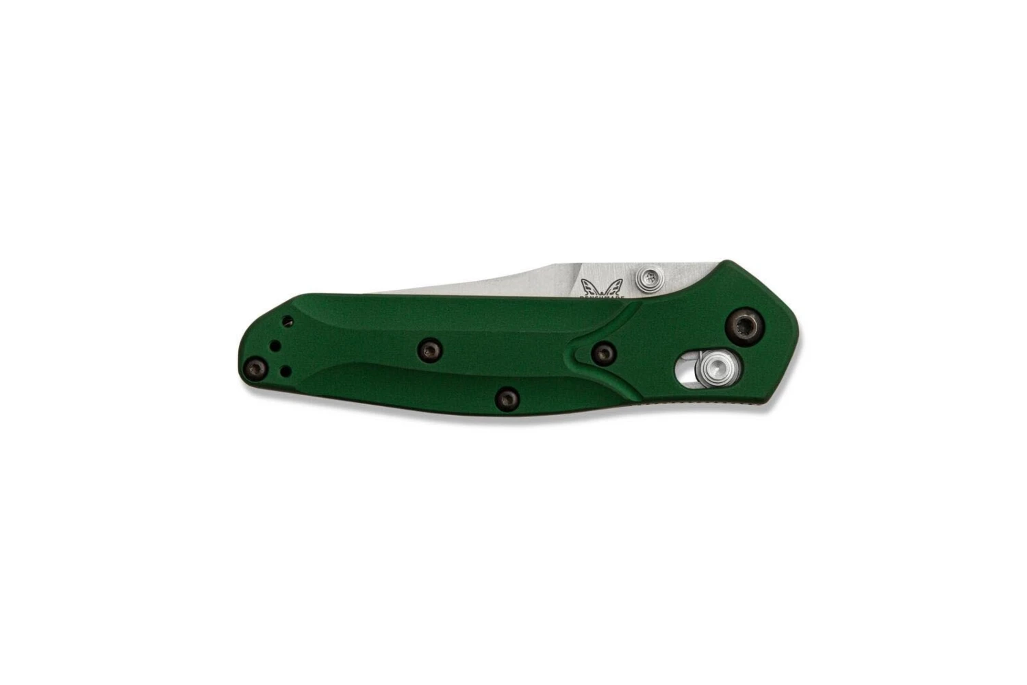 Benchmade Mini Osborne CPMS30V Steel Reverse Tanto Green Folder Knife - 945 - Image 6