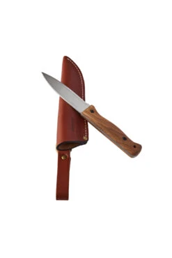 BPS Knives B1 SSH Bushcraft Camping Fixed Blade Knife, Leather Sheath