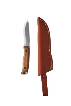 BPS Knives HK1 SSH Compact Hunting Fixed Blade Knife, Leather Sheath