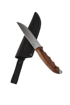 BPS Knives HK5 CSH Bushcraft Fixed Blade Knife, Leather Sheath
