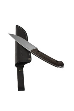 BPS Knives Savage CSH Bushcraft Fixed Blade Knife, Leather Sheath