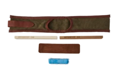 BPS Knives Knife Sharpening Kit, 240/800 Grit Stones, Leather Strop, Compound, Nylon Case