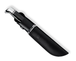 Buck Brahma Black Handle Fixed Blade Hunting Knife 117BKS