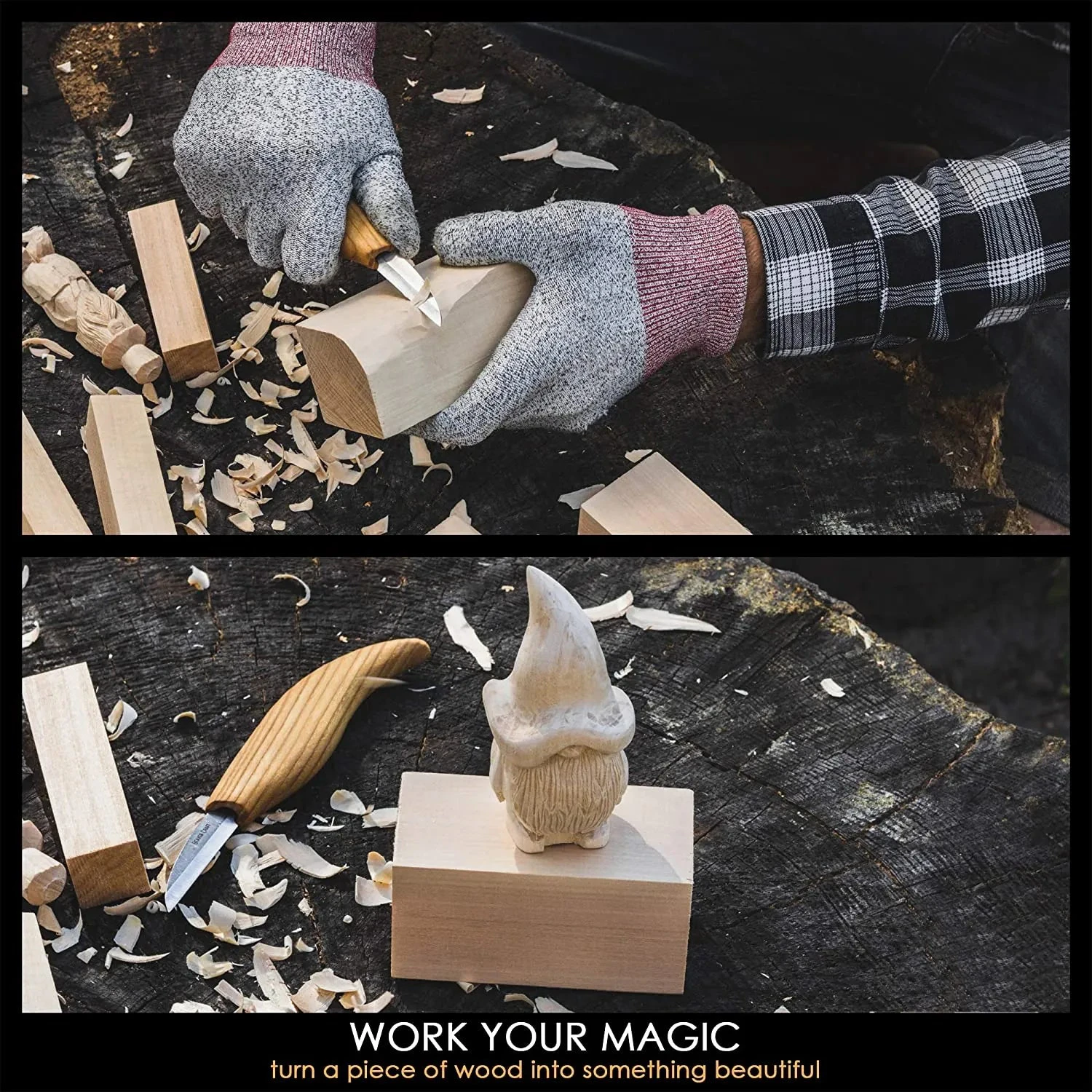 BeaverCraft BW12 – Wood Carving Basswood Block 12pcs Set - Image 2