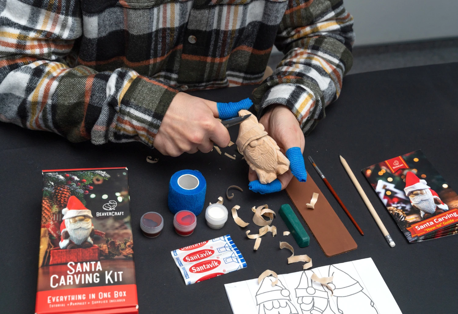 BeaverCraft DIY06 - Santa Carving Hobby Kit - Image 2