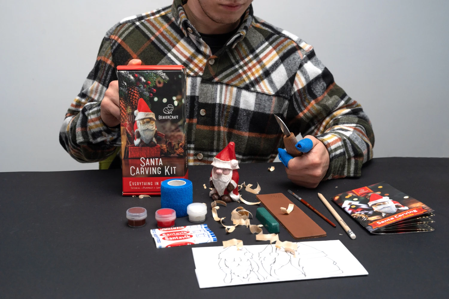 BeaverCraft DIY06 - Santa Carving Hobby Kit - Image 3