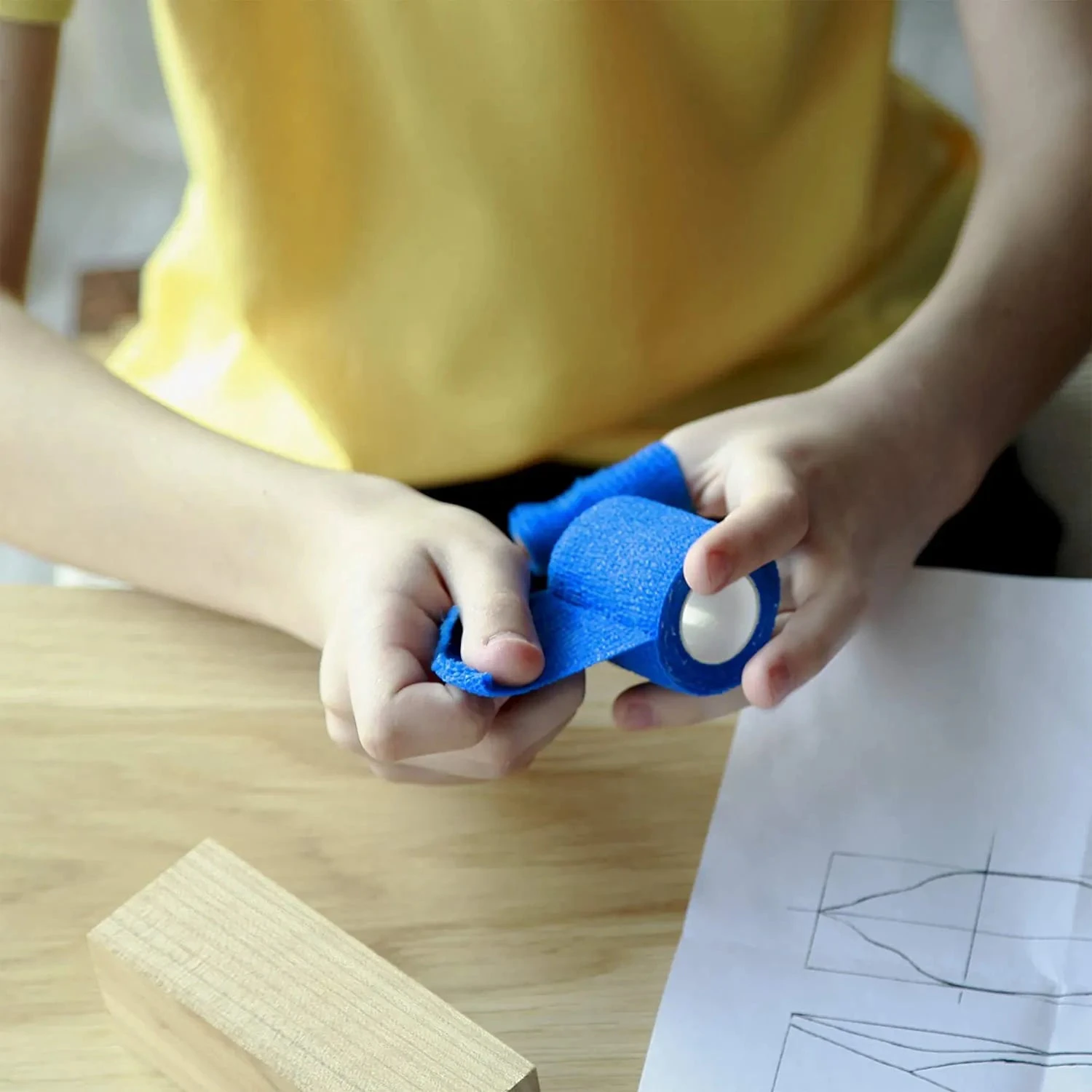 BeaverCraft NCT - 6x Cut Resistant Adherent Wrap Tape For Wood Carving And Whittling - Image 4