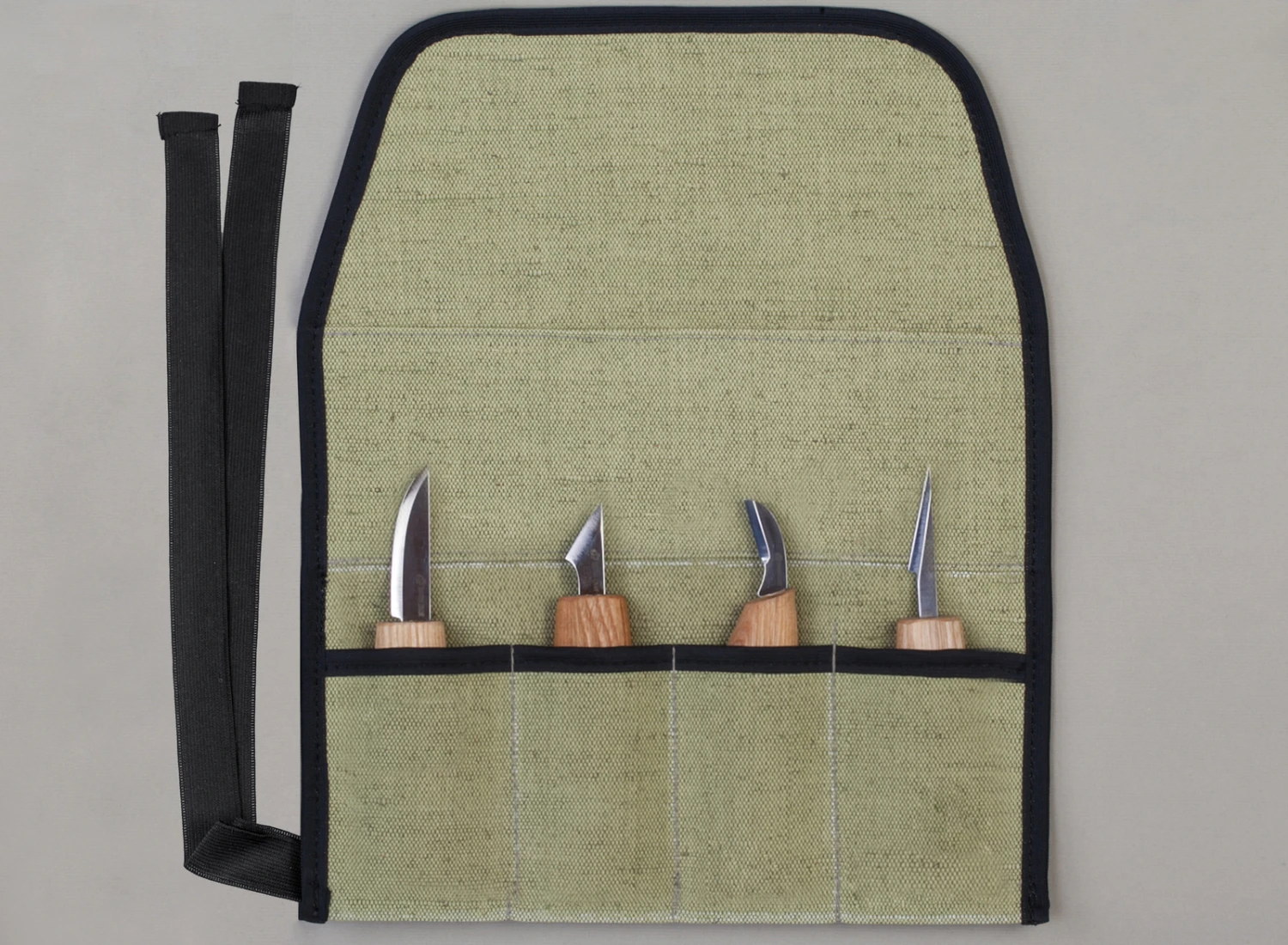 BeaverCraft TR4 – 4 Pocket Canvas Tool Roll - Image 2