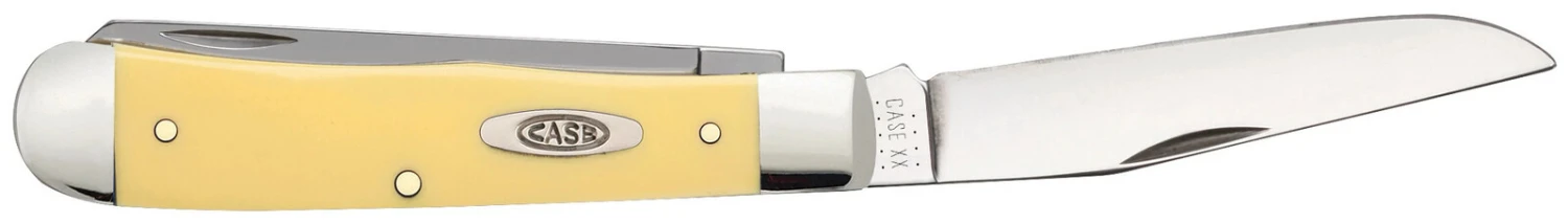 Case Yellow Synthetic (CS) Large Trapper Folder Knife #00161 - Image 2