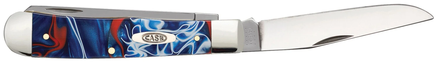 Case Patriotic Kirinite® (SS) Large Trapper Folder Knife #11200 - Image 3