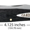 Case Smooth Black Micarta (SS) Large Trapper Folder Knife #27730