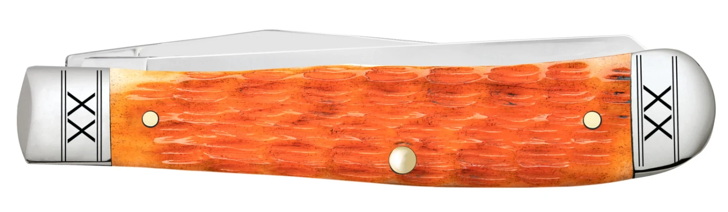 Case Cayenel Crandall Jigged Bone (SS) Large Trapper Folder Knife #35810 - Image 2