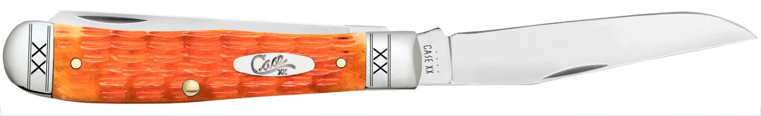 Case Cayenel Crandall Jigged Bone (SS) Large Trapper Folder Knife #35810 - Image 3