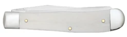 Case War Series Iraqi Freedom Embellished Smooth Natural Bone (SS) Large Trapper Folder Knife #50954