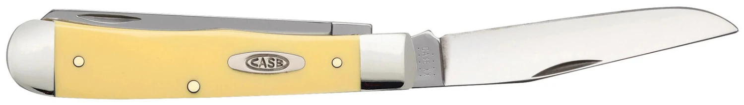 Case Yellow Synthetic (SS) Large Trapper Folder Knife #80161 - Image 2