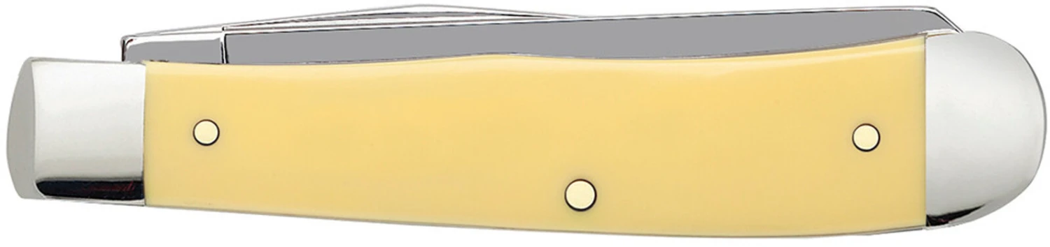 Case Yellow Synthetic (SS) Large Trapper Folder Knife #80161