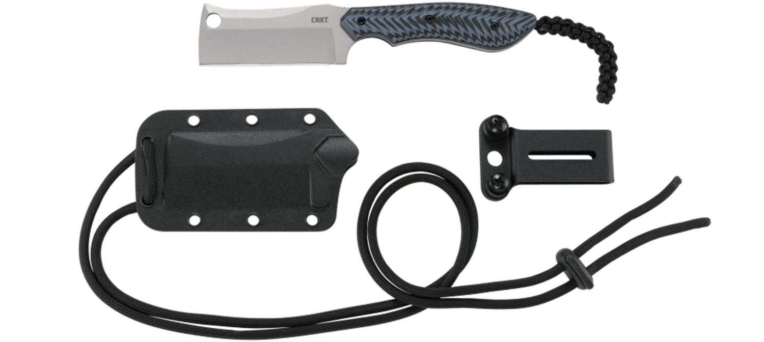 Columbia River (CRKT) S.P.E.C (Small.Pocket.Everyday.Cleaver) Blue Fixed Blade Knife 2398 - Image 5