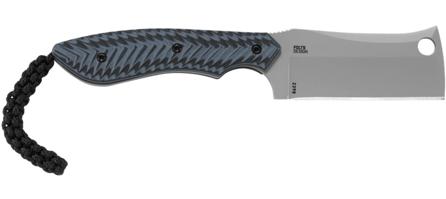 Columbia River (CRKT) S.P.E.C (Small.Pocket.Everyday.Cleaver) Blue Fixed Blade Knife 2398