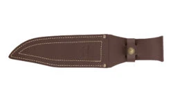 Cudeman Bowie Deer Stag Vanadium Steel Hunting Fixed Blade Knife, Leather Sheath - 106-C