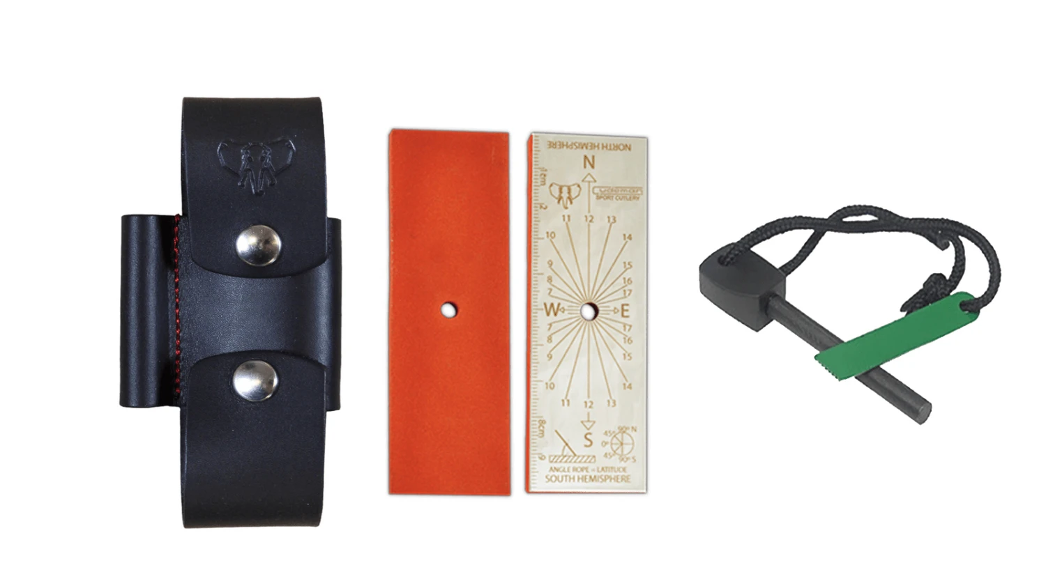 Cudeman JJ.SK2 Black Micarta Bohler N-695 Steel Survival Fixed Blade Knife, Leather Sheath - 125-MC - Image 2