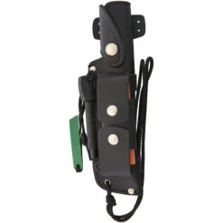 Cudeman JJ.SK2 Black Micarta Bohler N-695 Steel Survival Fixed Blade Knife, Leather Sheath - 125-MC