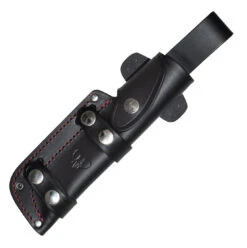 Cudeman BS9 Quercus Olive Green Canvas Vanadium Steel Bushcraft Fixed Blade Knife, Leather Sheath -