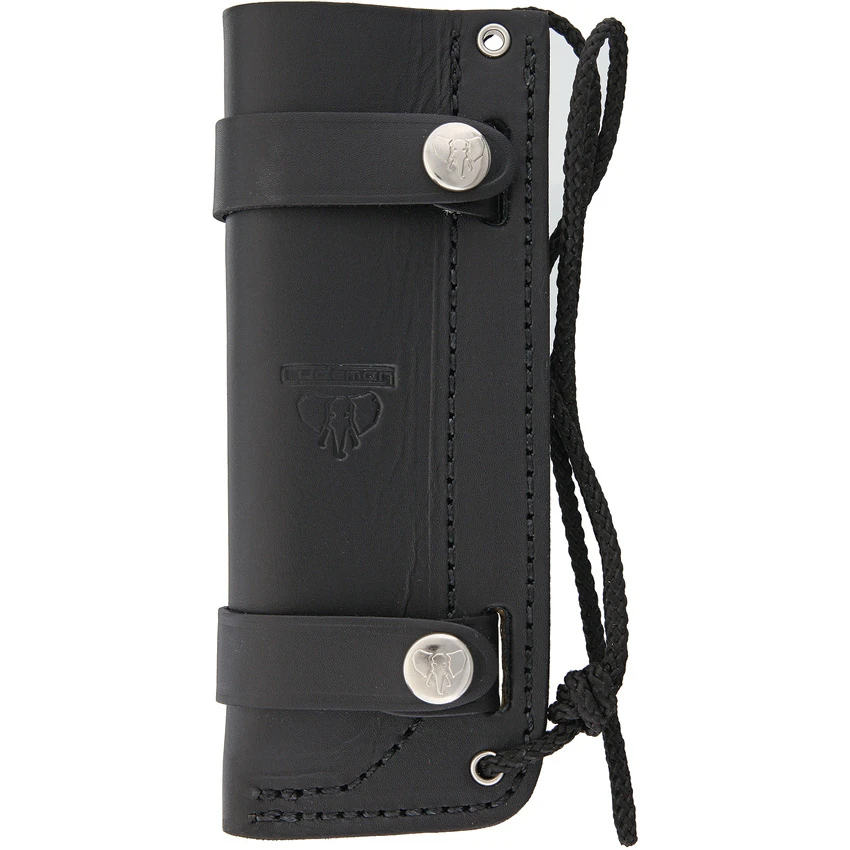 Cudeman Mod FAB Black Micarta Bohler N-695 Steel Survival Fixed Blade Knife, Leather Sheath - 298-M