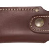 Cudeman MT-4 White Micarta Bohler N690CO Steel Survival Folding Blade Knife, Leather Sheath - 384-B