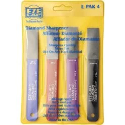 Eze-Lap Diamond Knife Sharpener Set (Coarse, Medium, Fine, Super Fine) - Model L PAK 4