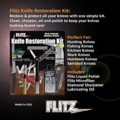 Flitz Knife Restoration Kit (Polish, Lubricate, Sharpen & Protect)
