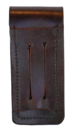 Icaras Leathercraft (Australian Made) Stockman Knife Sheath - Dark Brown