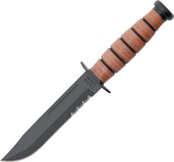 Kabar Traditional Short Fixed Blade Knife 1261, Leather Sheath