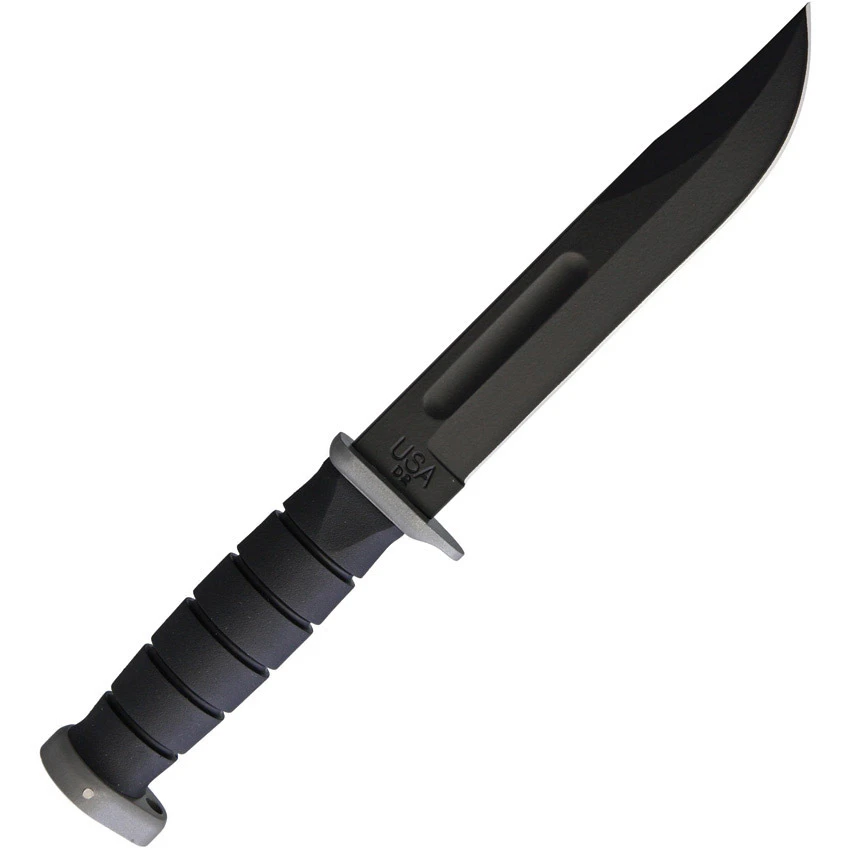 Kabar D2 Extreme Full Size Black Fixed Blade Knife 1292, Nylon Sheath - Image 2