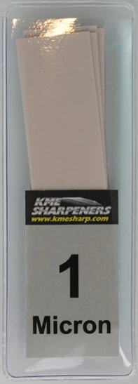 KME Diamond Lapping Film And Glass Blank - 1 Micron (16,000 Grit) LF-GB-SLVS