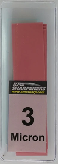 KME Diamond Lapping Film And Glass Blank - 3 Micron (6,000 Grit) LF-GB-SLVS