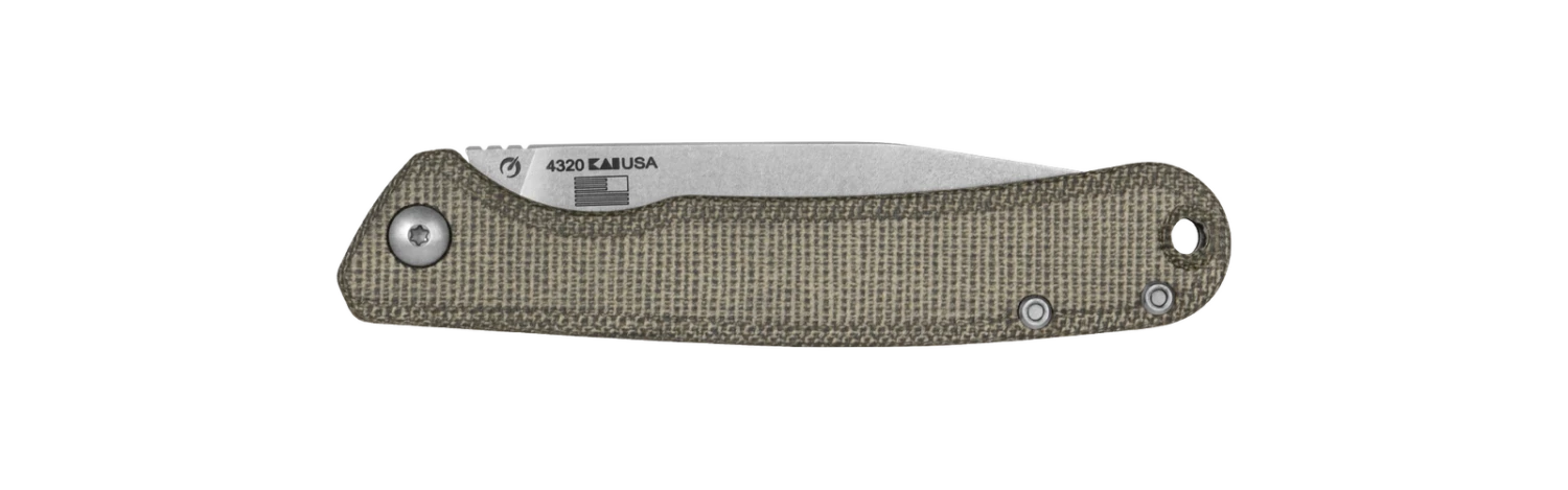 Kershaw Federalist Green Canvas Micarta, CPM154 Folder Knife 4320