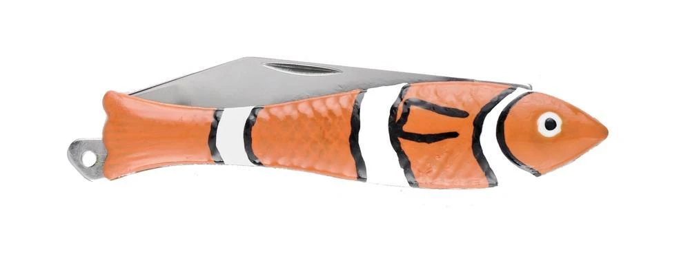 Mikov Rybička "Little Fish" Clown Pocket Folder Knife - 130-NZn-1/CLOWN