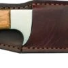 Mikov Les Forest Wood Hunting Wide Fixed Blade Knife, Leather Sheath - 398-ND-13/B