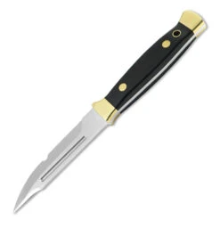 Puma Falknersheil II Black Micarta Handle Fixed Blade Hunting Knife, Leather Sheath - 123515