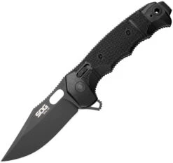 SOG Seal XR Black TiNi S35VN Folder Knife 12-21-02-57