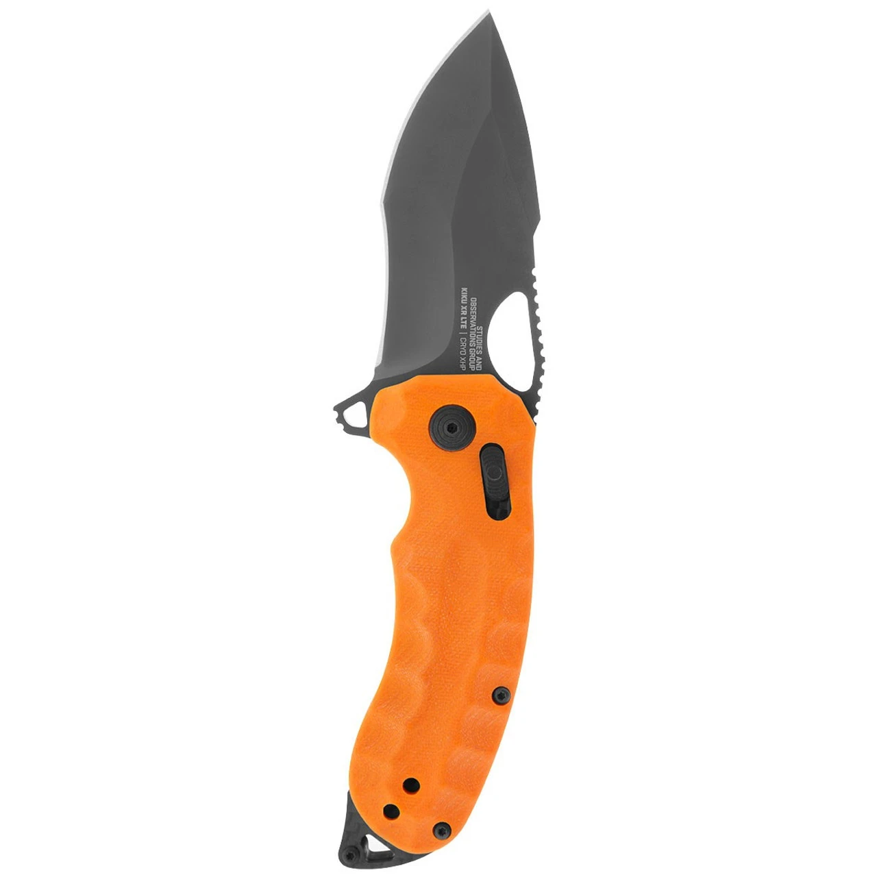 SOG Kiku XR LTE Blaze Orange G10/Carbon Tanto Folder Knife 12-27-03-57 - Image 2