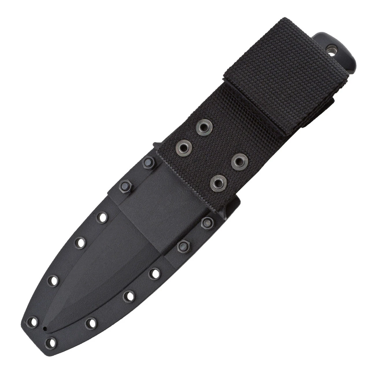 SOG Seal Pup Elite Black TiNi Partially Serrated Fixed Blade Knife, Kydex Sheath E37T-K - Image 3